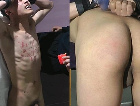 与亚洲奴隶和Bigcock大师的同性恋束缚场景 hot sweaty gay porn