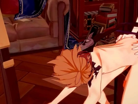 Genshin Impact Yaoi：Zhongli和Tartaglia在蒸蒸日上 hot despondent gay porn videos