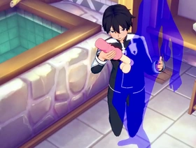 剑在线Yaoi：Kirito的无式手撞在未经审查的高清 desi hot gay porn