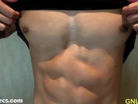 肌肉崇拜会议与诱人的亚洲男人的胸肌和乳头 gay porn korean individuals
